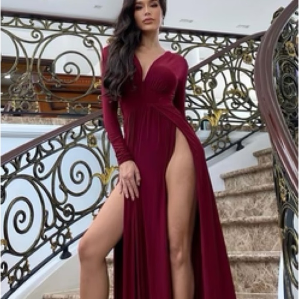Burgundy Dress